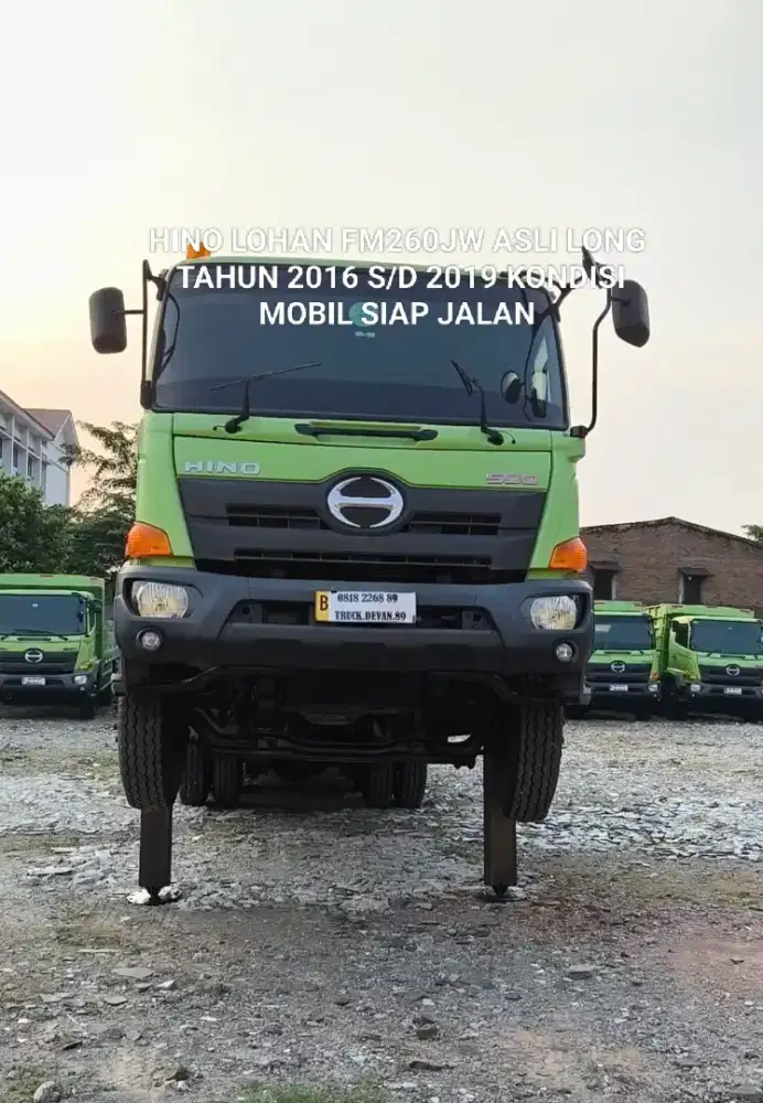 HINO LOHAN FM260JW ASLI LONG SELFLOADER 6X4 TRONTON SIAP JALAN