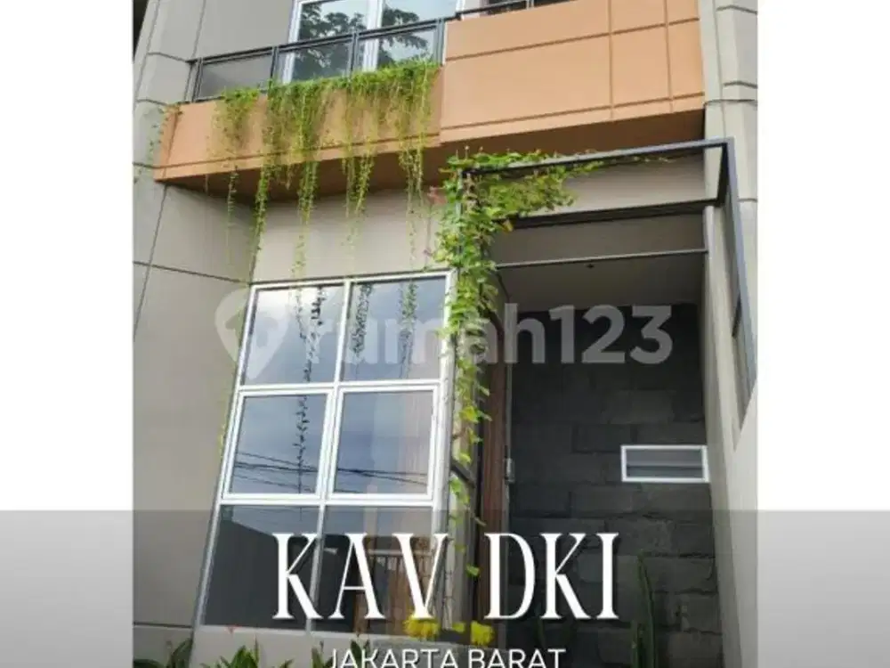 Rumah Baru Modern Minimalis Lokasi Sangat Strategis di Kav Dki, Jakarta Barat
