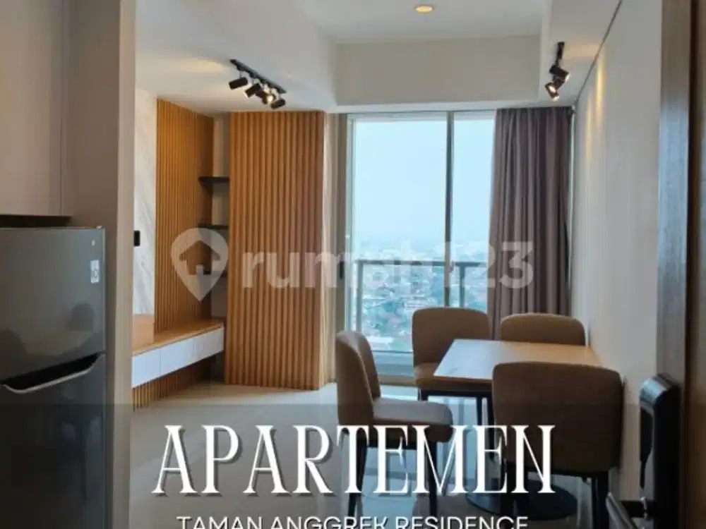 Dijual Murah Apartemen 3Br Mewah Full Furnished Lantai Tinggi di Taman Anggrek Residence, Jakarta Barat