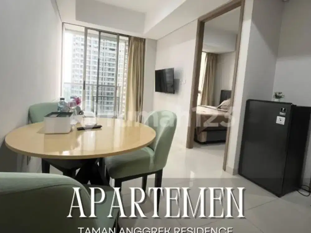 Dijual Murah Apartemen 1Br View Swimming Pool Full Furnished di Taman Anggrek Residence, Jakarta Barat