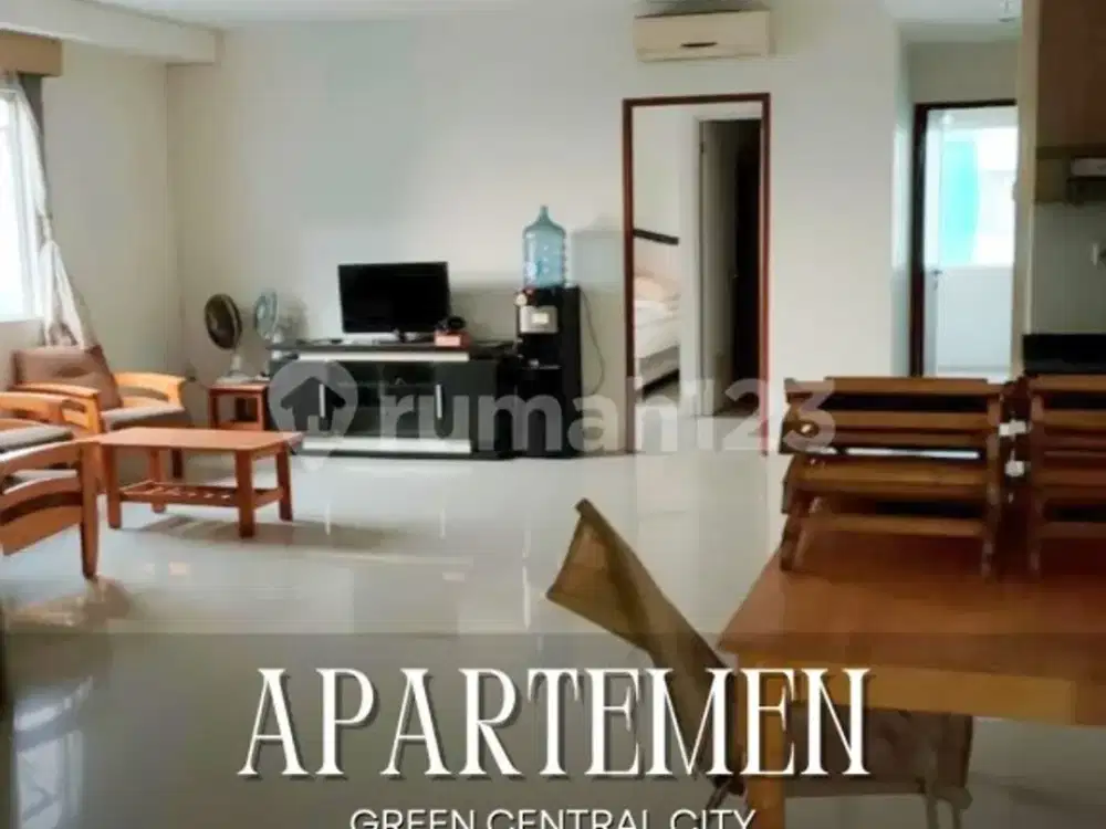 Apartemen Murah 3+1 Br Full Furnished Lantai Tinggi View City di Apartemen Green Central City, Jakarta Barat