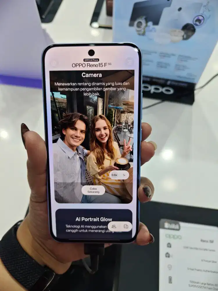 OPPO RENO 15F FREE 1/2 BULAN ANGSURAN CICILAN MODAL KTP AJA