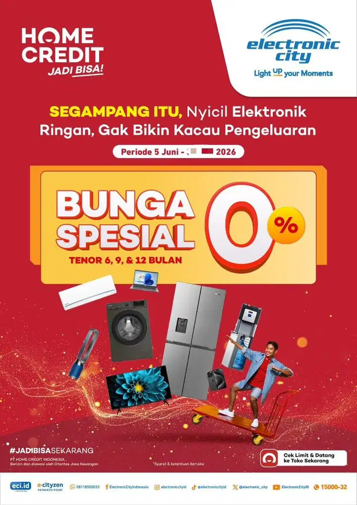 Kredit Barang Electronik Bunga 0%