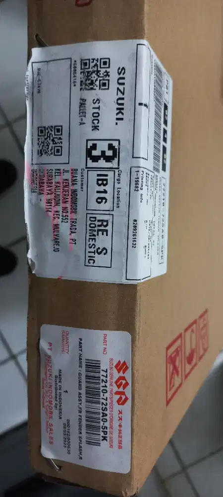 Barang ori masih baru splash guard XL7
