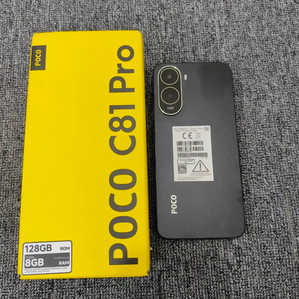 Xiomi Poco c81 pro ram 8/128GB pemakaian 1 bulan