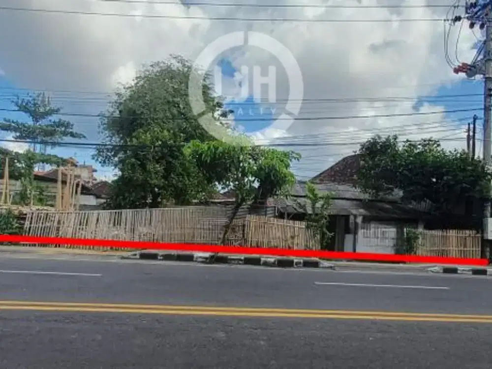 Prime Land in Main Road Mahendradatta, Denpasar, Near to Kompyang Sujana Stadium
