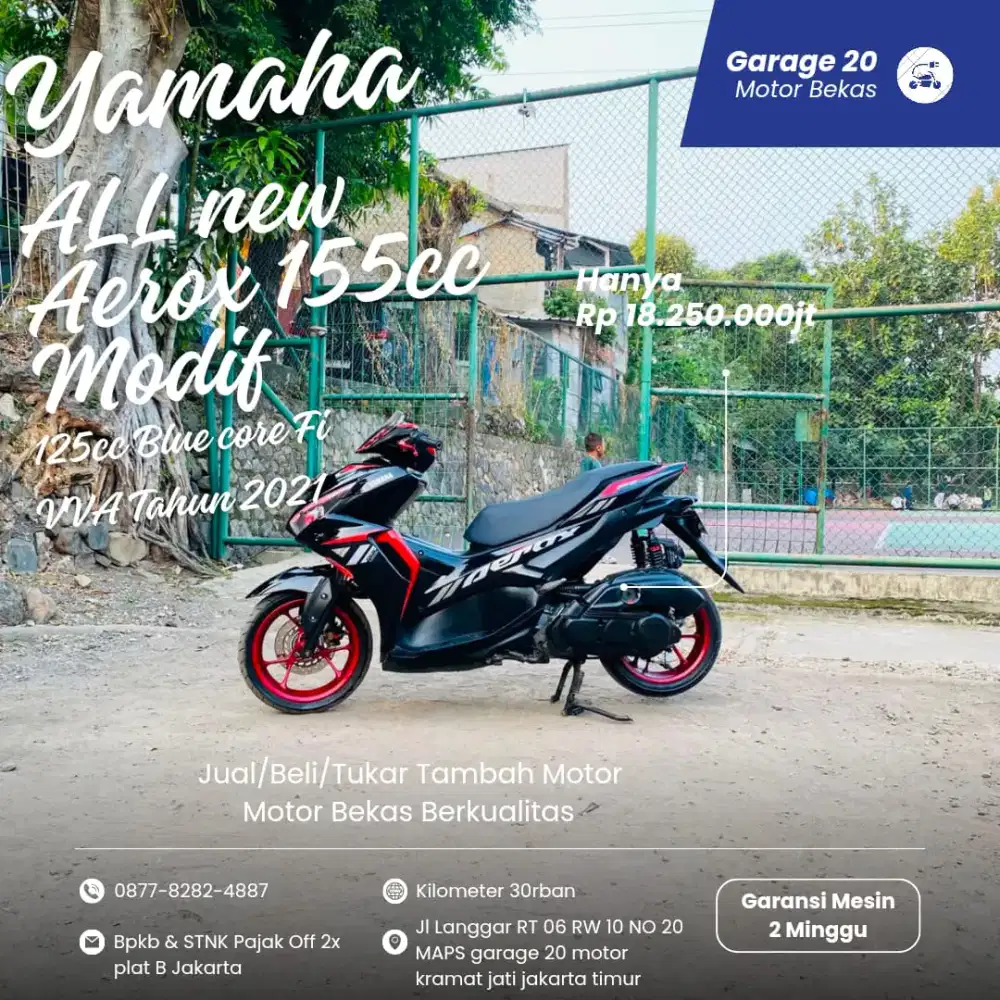 Yamaha All New Aerox 155cc Modif VVA_Fi Tahun 2021