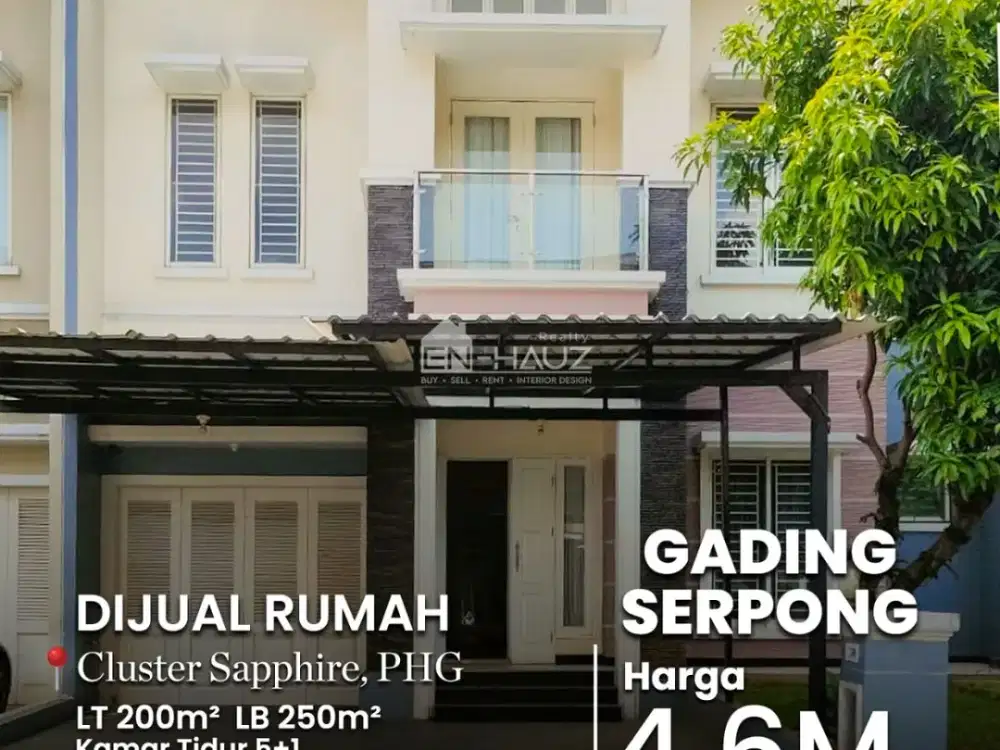 (VD) DI JUAL RUMAH CLUSTER SAPPHIRE, PHG