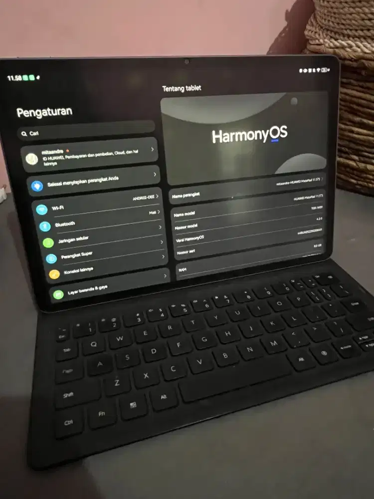 Huawei matepad 11.5s papermate plus keyboard
