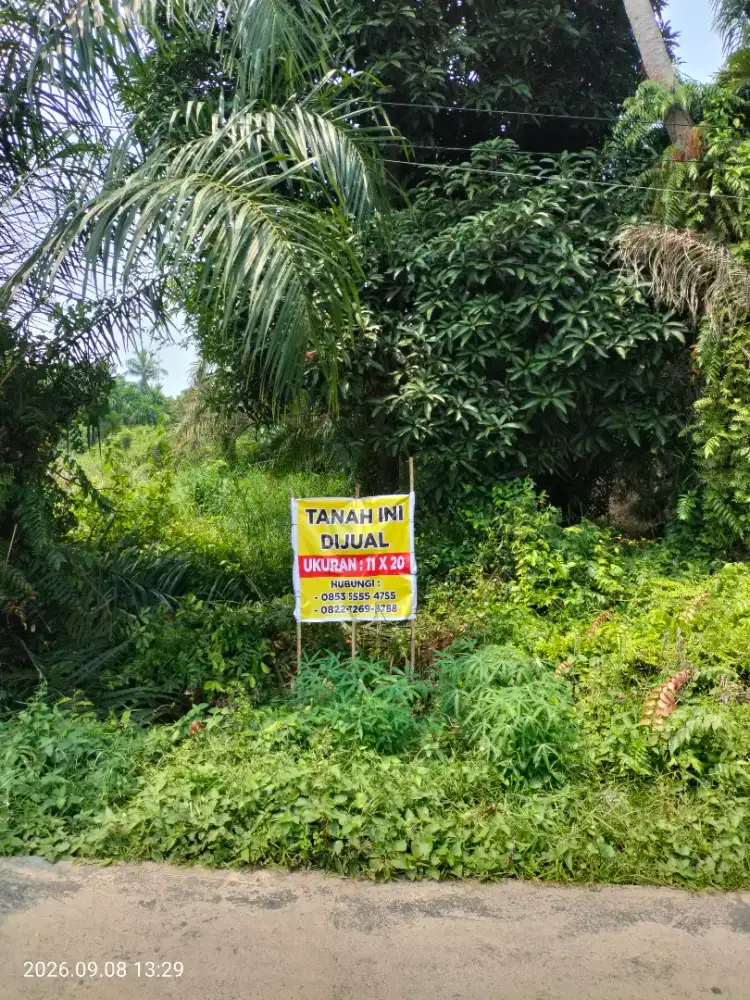 Di jual tanah 11x20m nego
