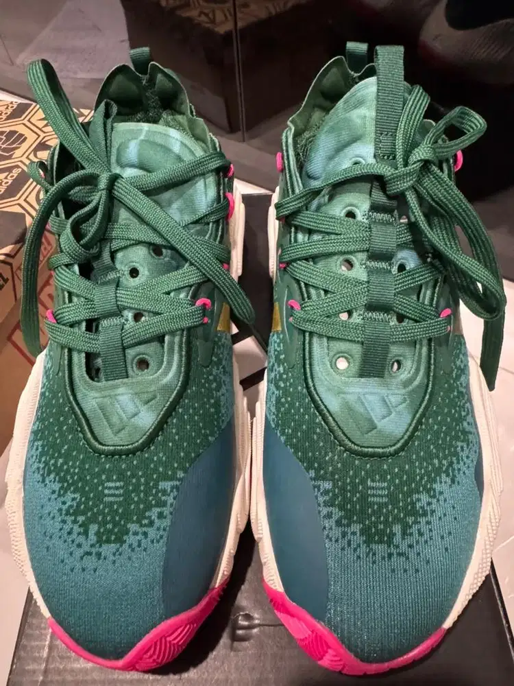 Sepatu Basket Original Adidas Trae Young 3 J IF2113 Team Dark Green
