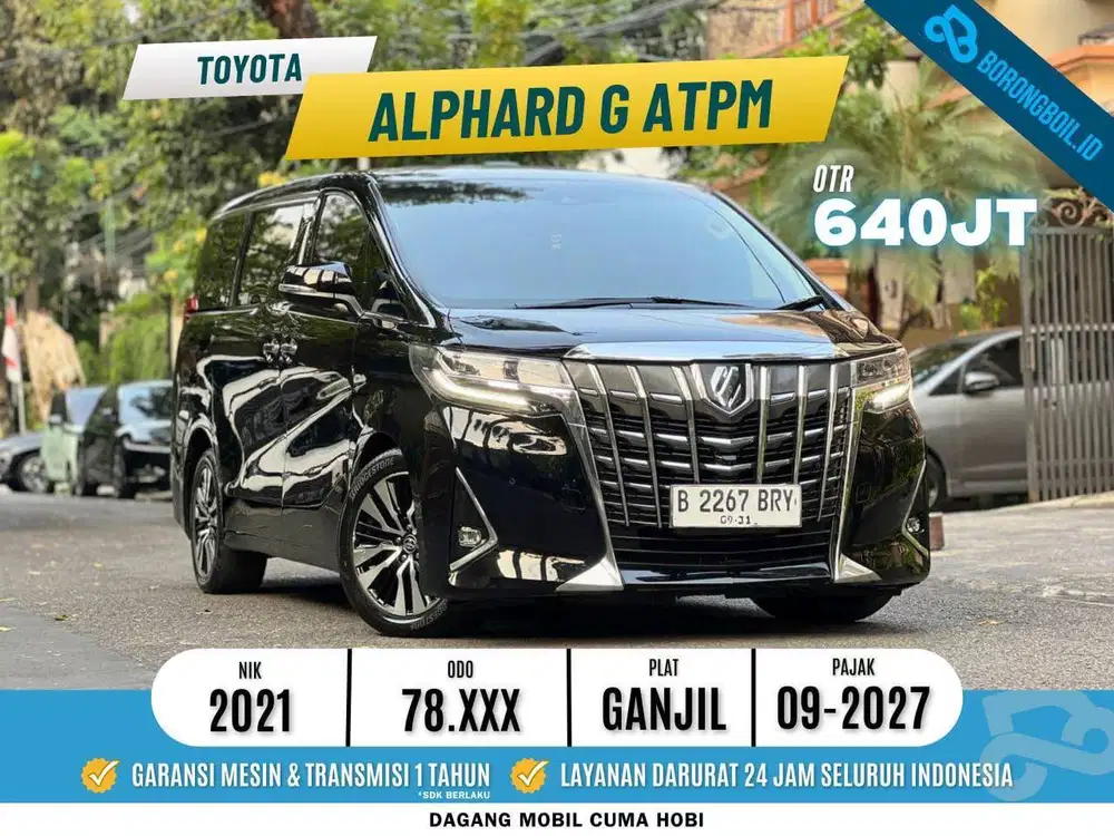 Alphard 2.5 ATPM 2021 Hitam (Garage88 Kebayoran) Group B