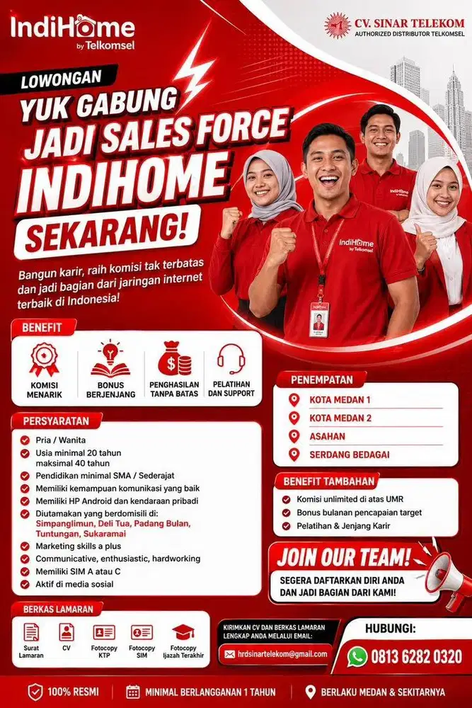 LOKER KERJA SELES LAPANGAN FRELANCE