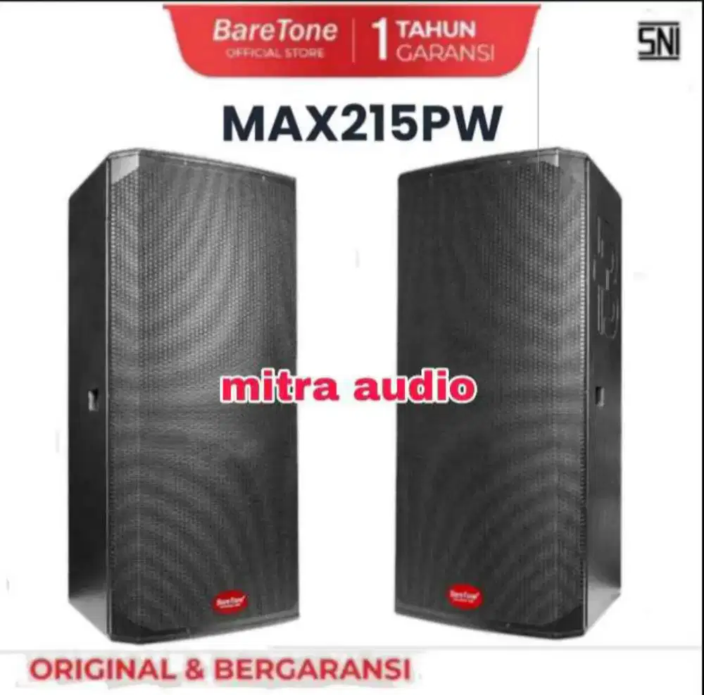 Speaker pasif 15 inch dobel outdoor baretone max215pw original 800watt