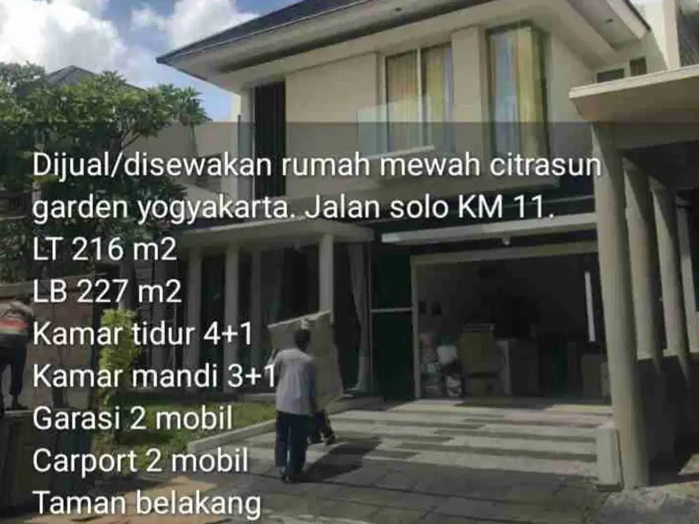 rumah 2 lantai, Citrasun Garden, Jogja