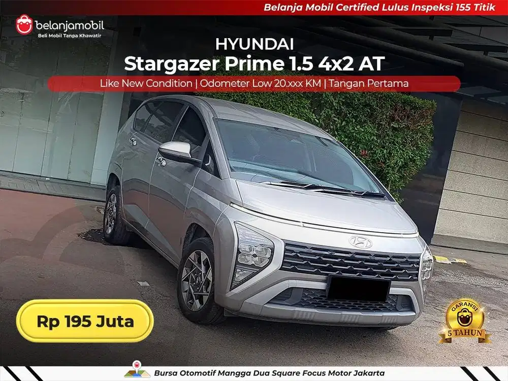 [ GARANSI 5TH ] Hyundai Stargazer Prime 1.5 4x2 AT 2022/2023/2024