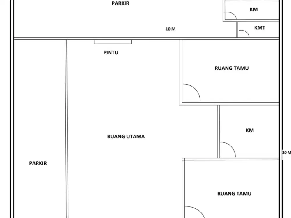 Disewakan Rumah Luas Lantai 1 di Bukit Duri Tebet Jakarta Selatan