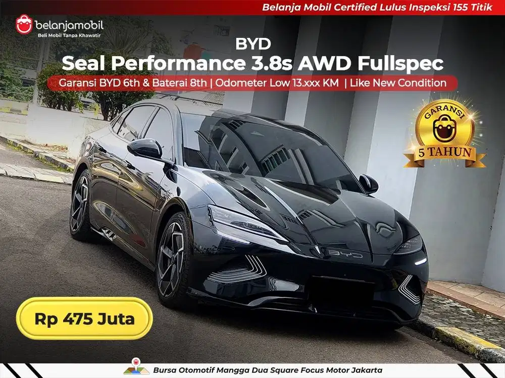[ GARANSI 5TH ] BYD Seal Performance 3.8s Fullspec AT 2023/2024/2025