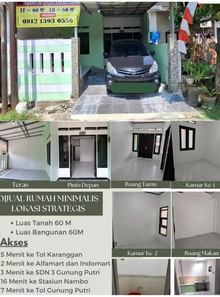 Dijual Rumah Minimalis, Lokasi Strategis, Harga Ekonomis