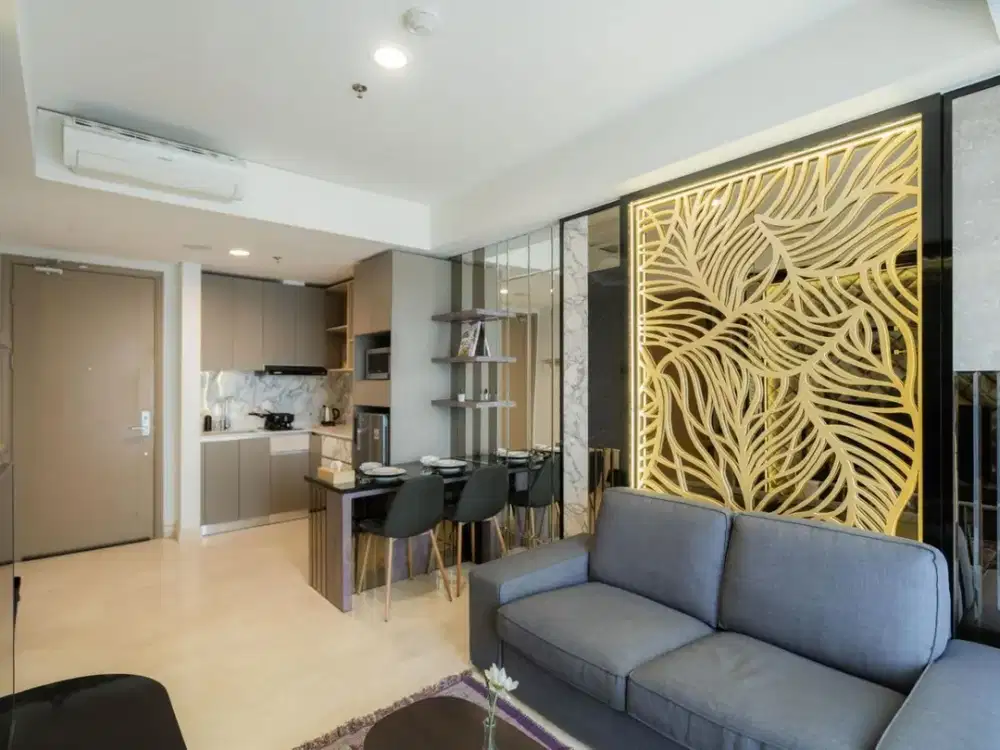 Disewakan Apartemen Gold Coast Tower Bahama, 51m², 1BR, Low Zone, Luxury Furnished