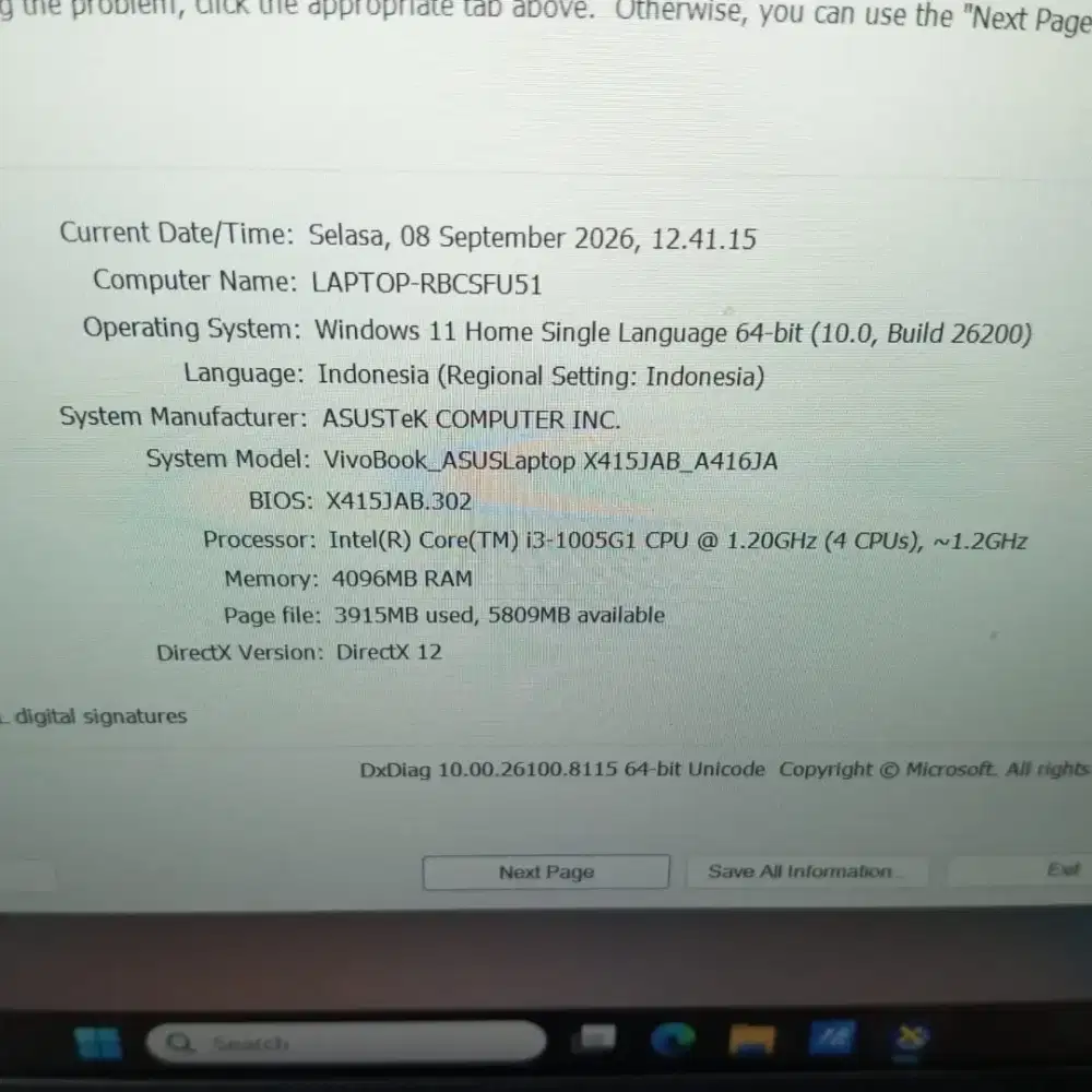 Asus istimewa 
X415jab.302