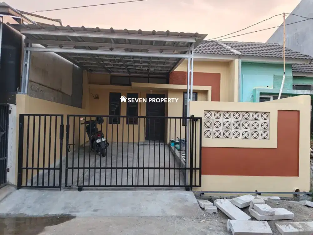 Rumah siap huni baru selesai renovasi di harvest City . Cileungsi