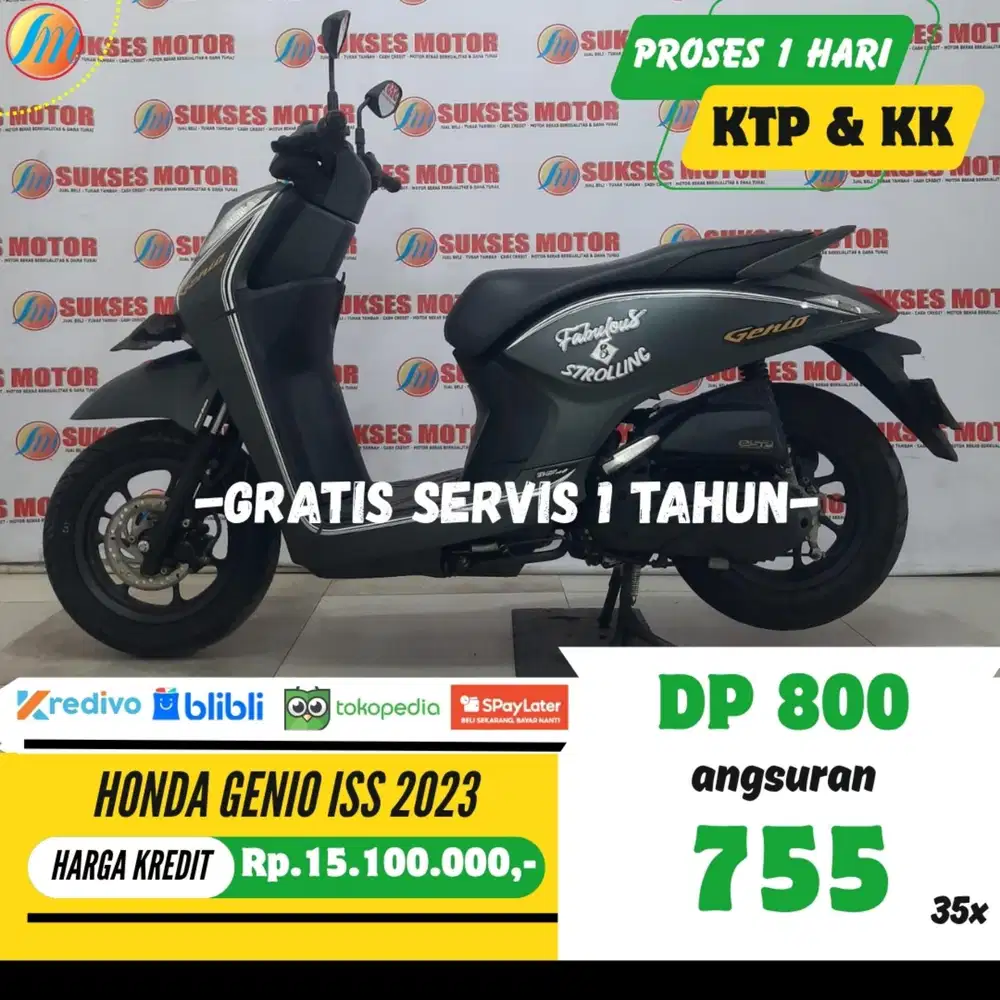 HONDA GENIO ISS 2023 DP 800RB ANGSURAN SANGAT RENDAH BERGARANSI