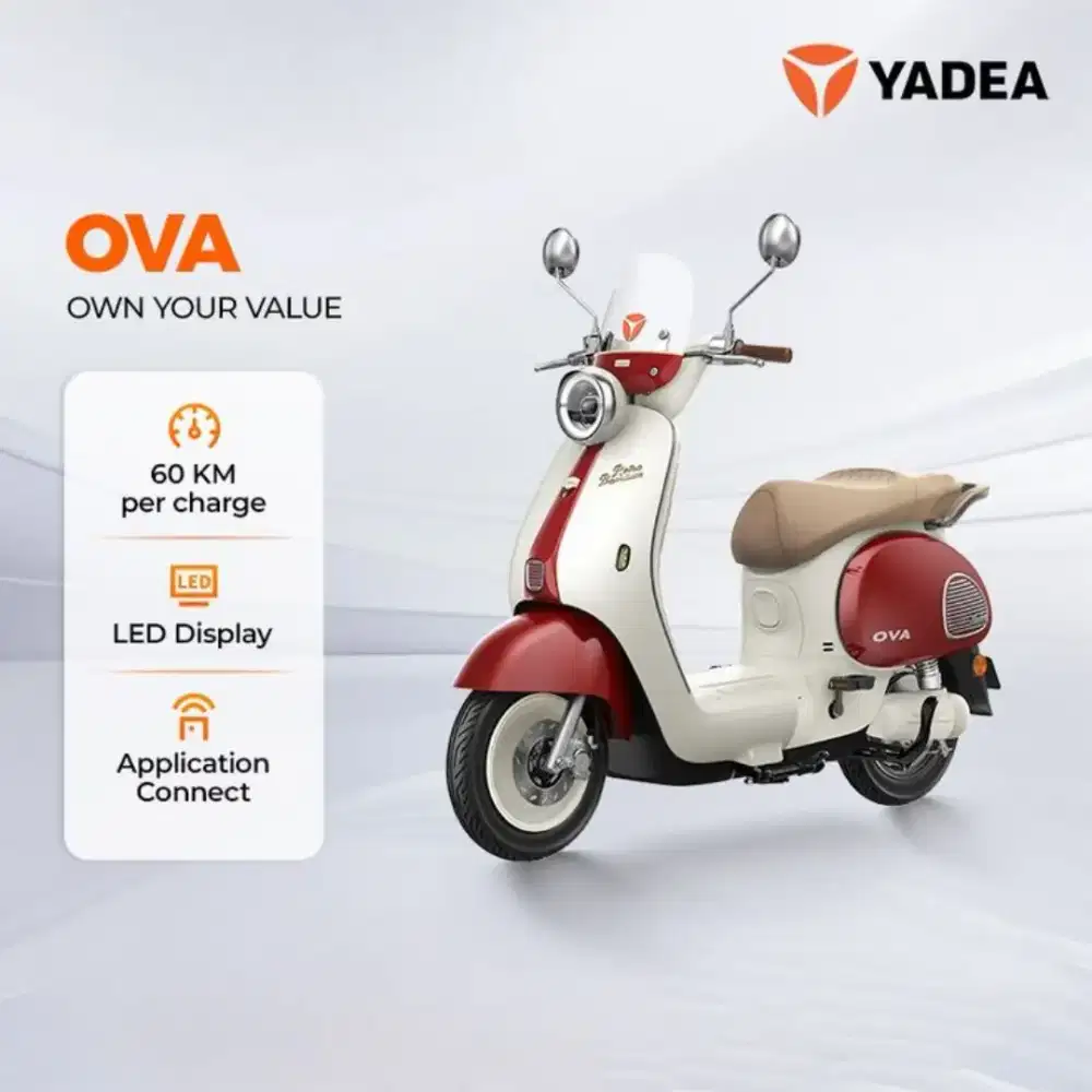 PROMO SEPEDA LISTRIK YADEA OVA PREMIUM BERGARANSI | CICILAN 0%