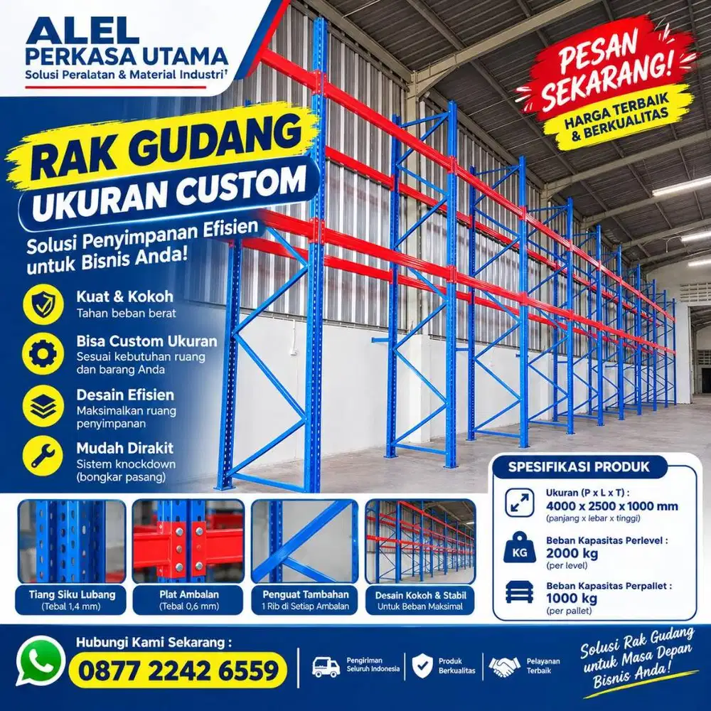 RAK GUDANG UKURAN CUSTOM