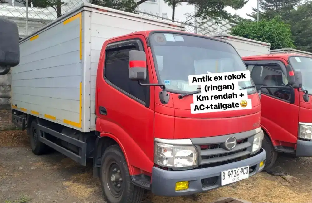 MURAH Hino Dutro cde engkel long 110sdl box aluminium 2020 Ac+tailget