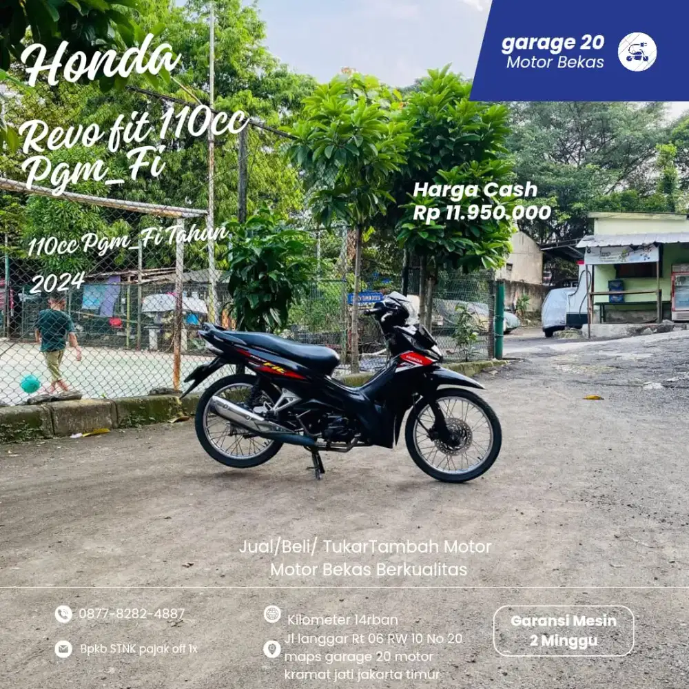 Honda Revo Fit 110cc Pgm Fi Tahun 2024