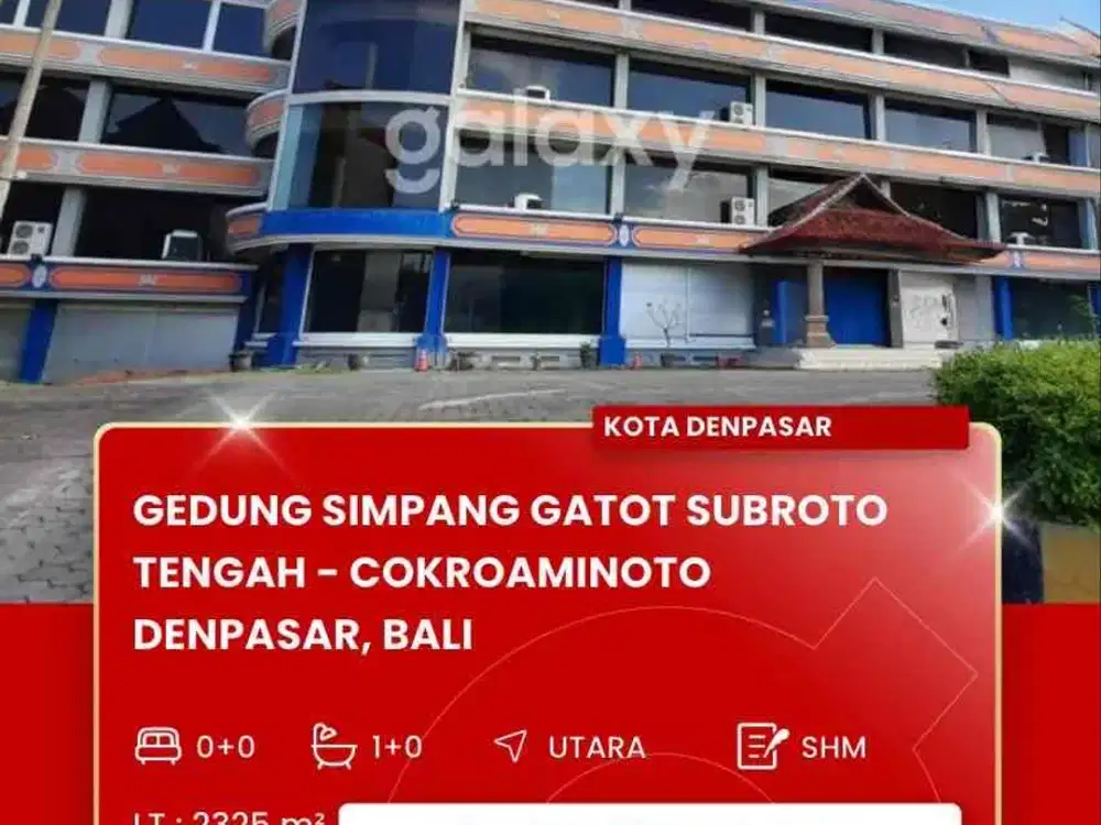 DISEWAKAN GEDUNG EX INFORMA DAERAH DENPASAR BALI