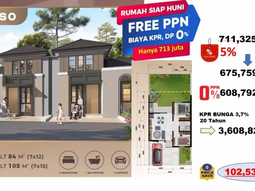 Baru Rumah Citra Raya Hanya 500JT Siap Huni Free PPN