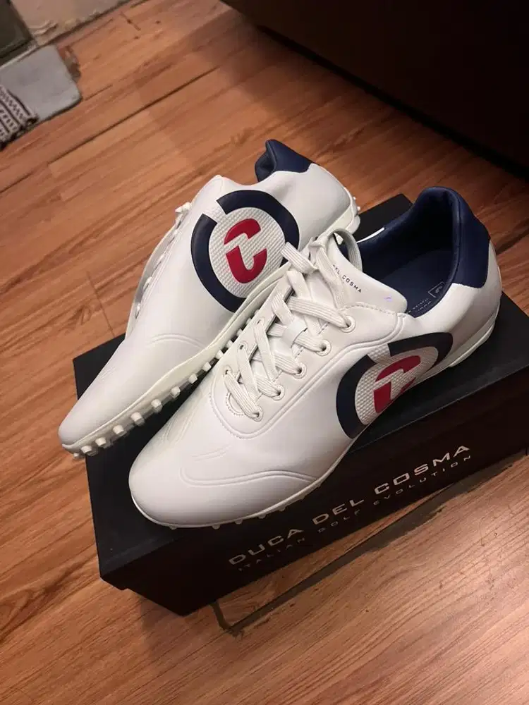 DUCA DEL COSMA KINGSCUP WHITE SEPATU GOLF SHOES