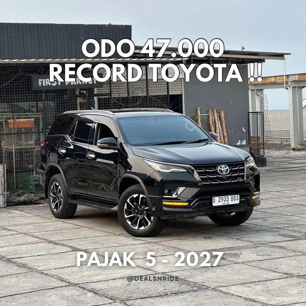 ODO 47.000 ANTIKK !! PAJAK 5/2027 FORTUNER VRZ TRD 2.4 2021 RECORD FUL