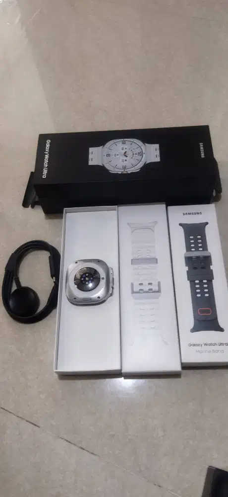 Dijual Galaxy Watch Ultra 1 Titanium + Marine Band Ori