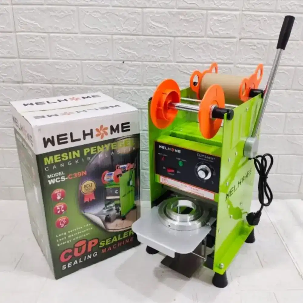 Mesin penyegel cup Sealer wellhome WCS-C39N