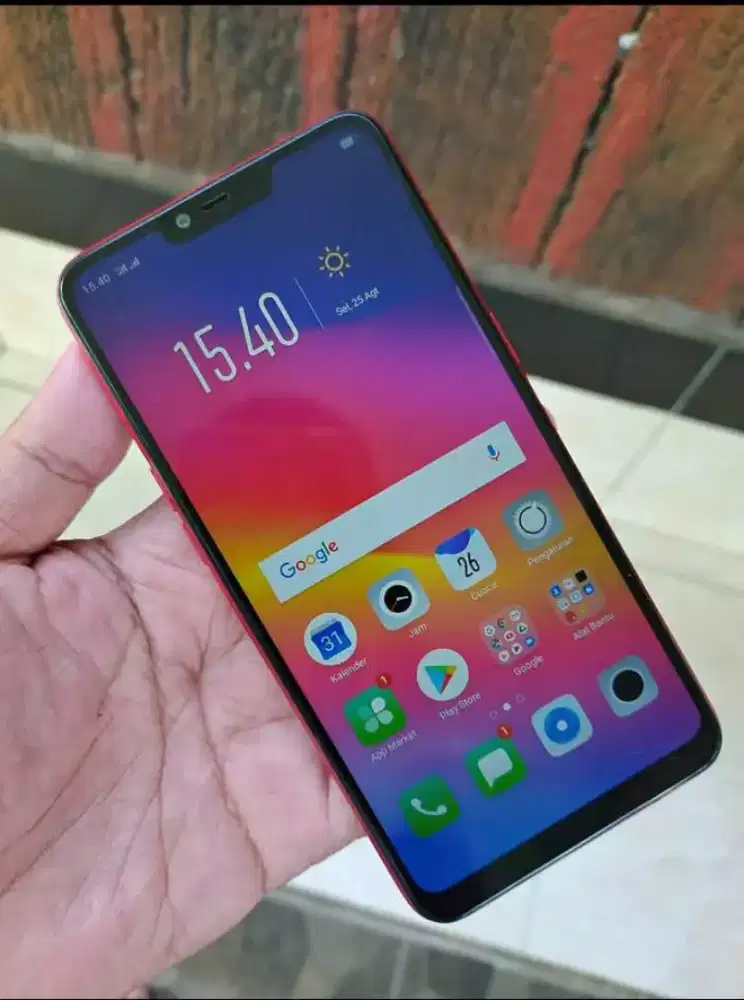 OPPO A3S Red Original Like New No Minus Bisa Tukar Tambah