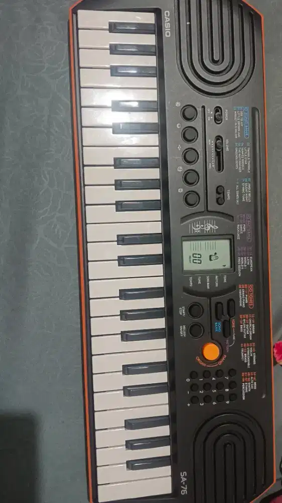 Mini Keyboard casio SA - 76 orange