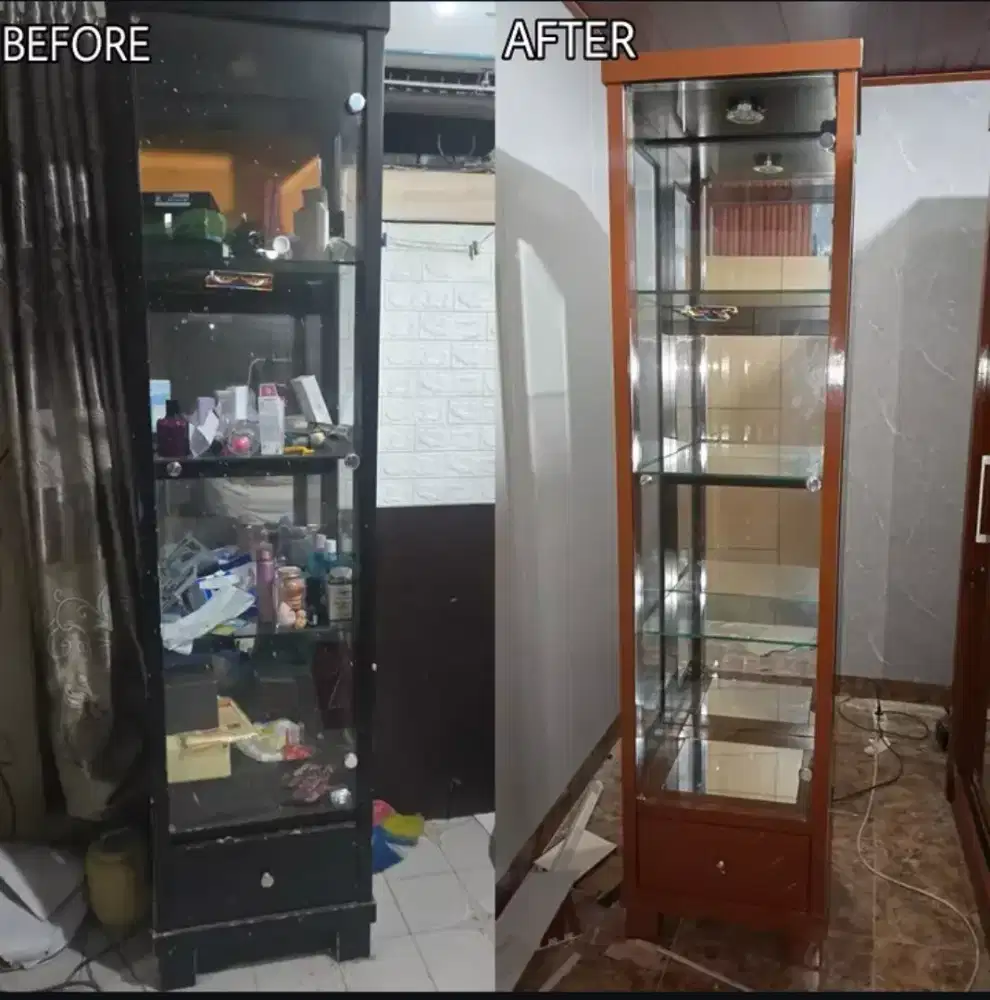 Jasa renovasi cat ulang lemari buffet
