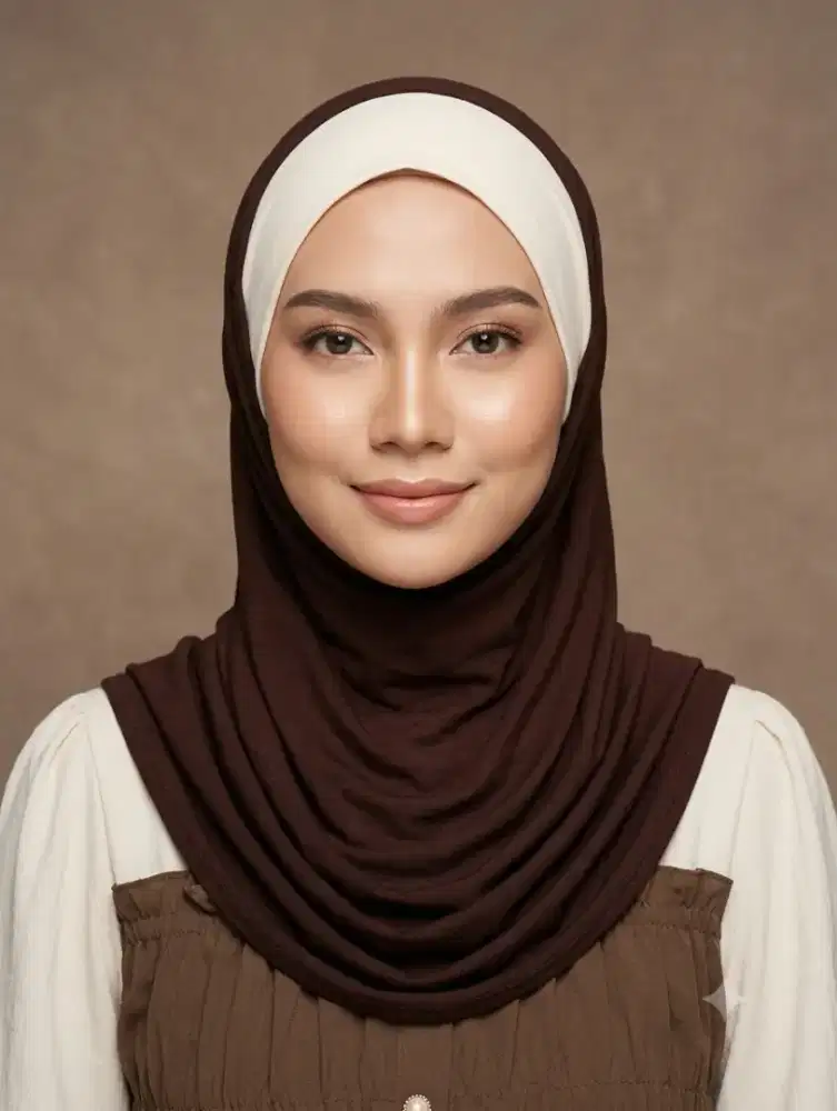 Hijab wanita bergo bandana mix 2 warna