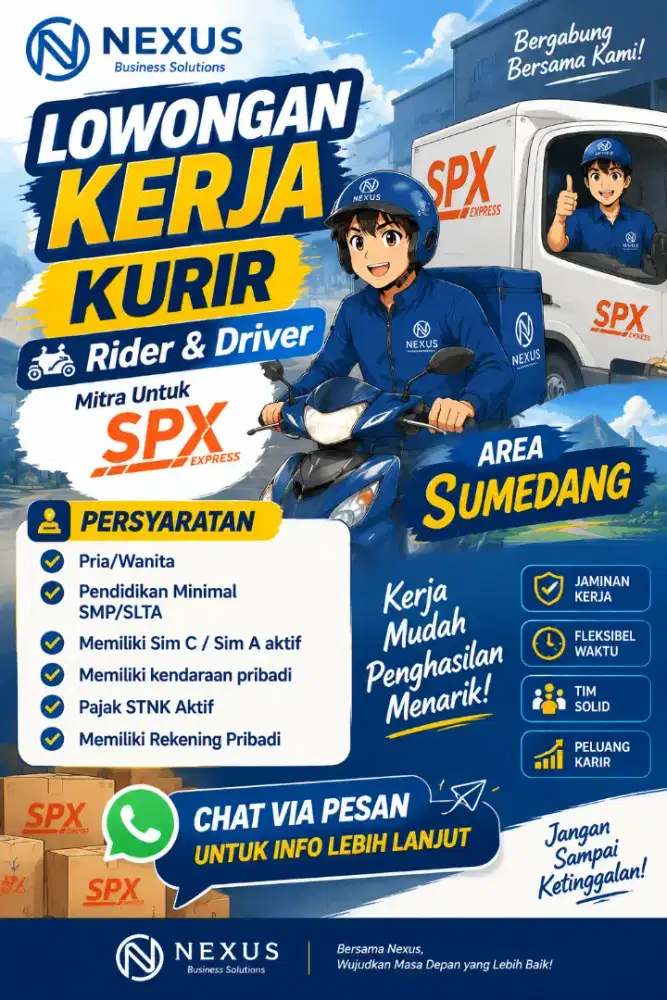 LOKER KURIR - AREA SUMEDANG
