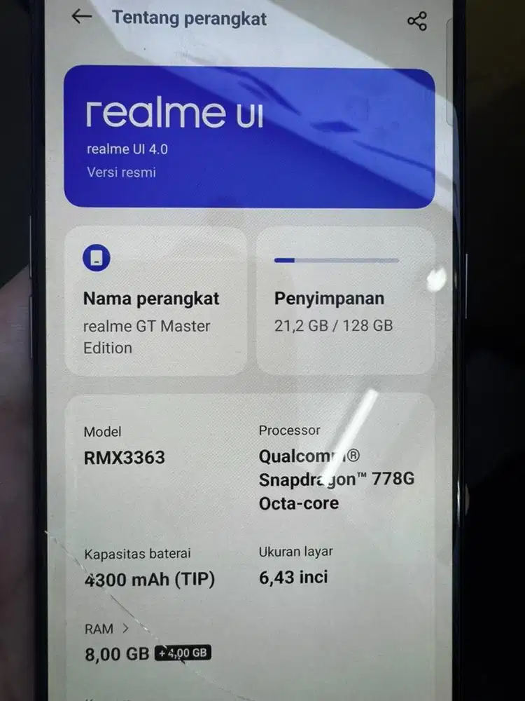 dijual realme master edisi 5G 8/256
