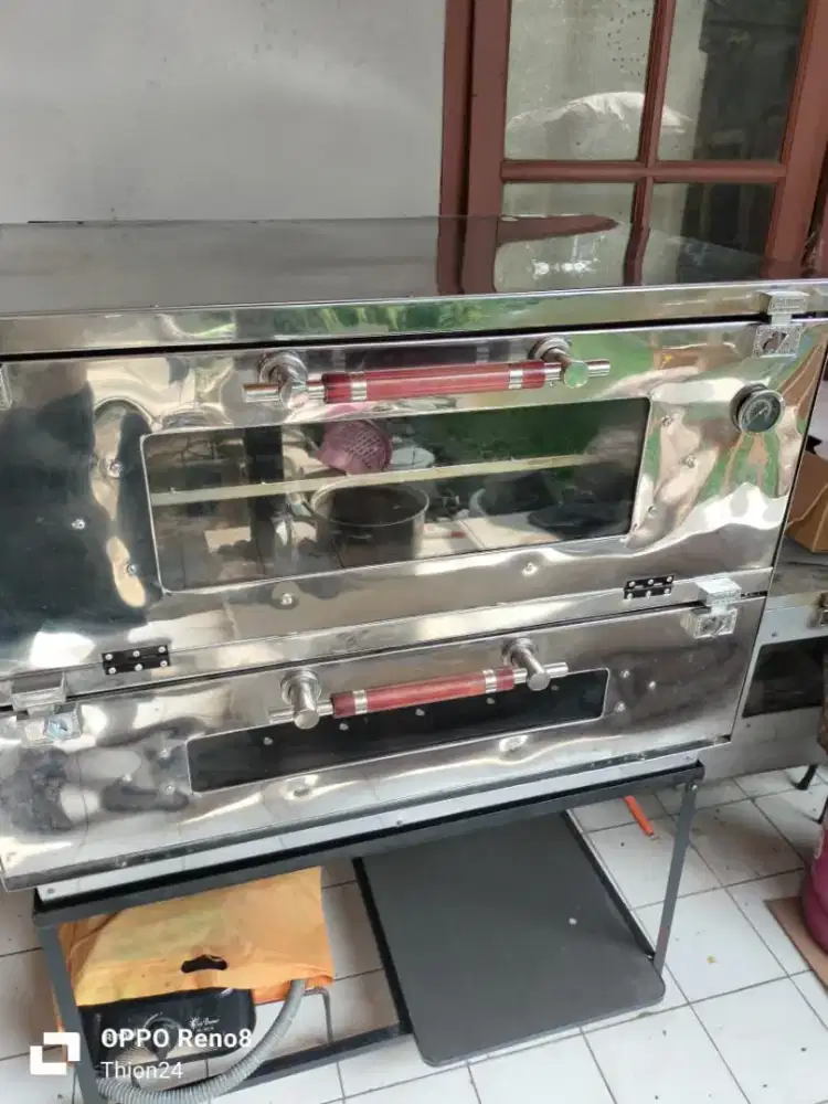 Gas oven api atas bawah second