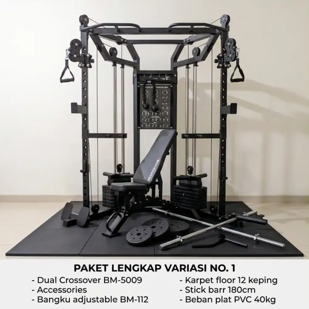 Cable crossover BM-5009 Bodymaster alat olahraga angkat beban