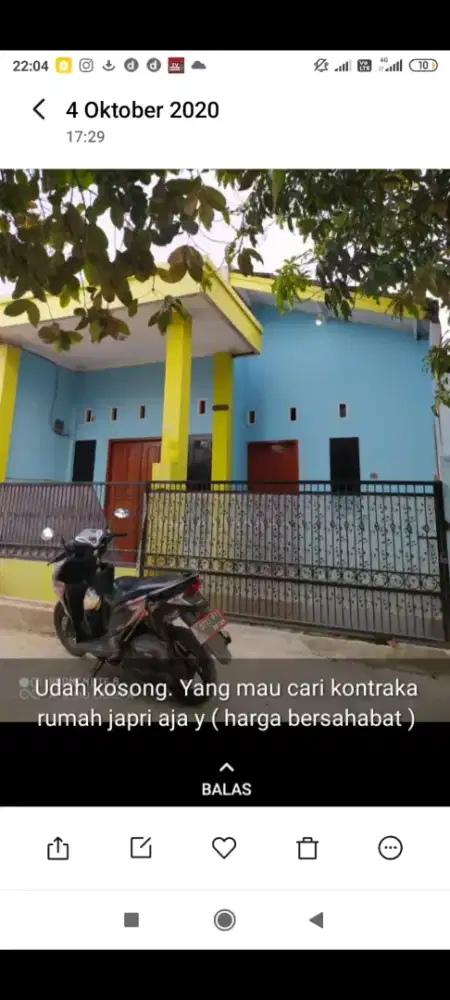 Disewakan bulanan/ tahunan 750/ bulan tahunan lebih murah discon