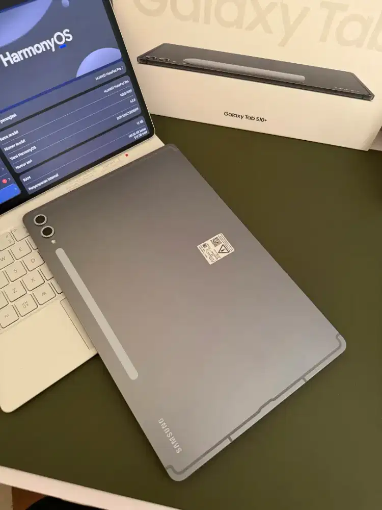 Samsung tab s10 plus 12/256gb fullset like new resmi