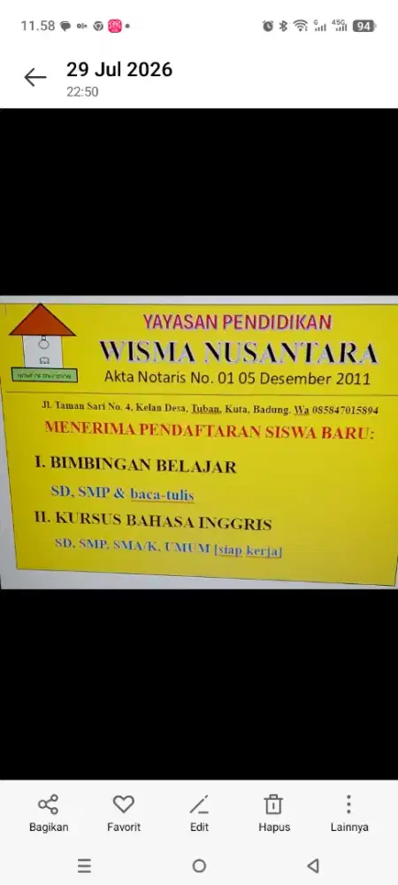 Dibutuhkan tenaga min. SMA/K
