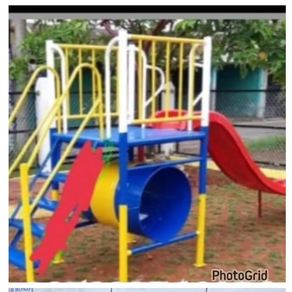 Perosotan, ayunan, jungkat jungkit, playground, kuda kudaan, mainan