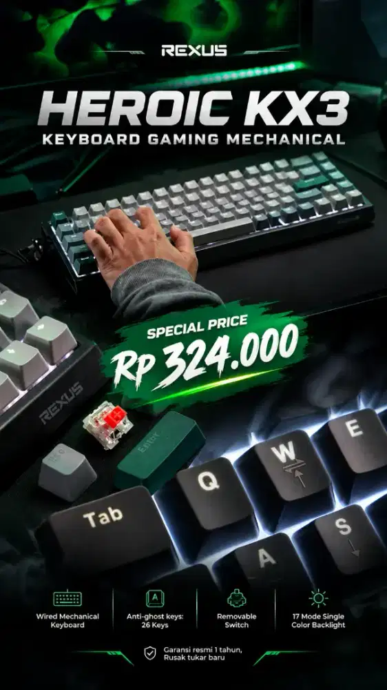 Keyboard gaming rexus Heroic KX3 V2